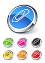 Icon paper clip Royalty Free Stock Photo