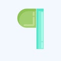 Icon Paragraph. related to Graphic Design Tools symbol. flat style. simple design editable. simple illustration. simple vector