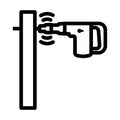 Icon Of Perforator Drilling Wall Royalty Free Stock Photo