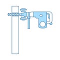 Icon Of Perforator Drilling Wall Royalty Free Stock Photo