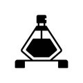 Black solid icon for Perfume, cologne and aroma