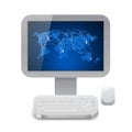 Icon for personal computer Royalty Free Stock Photo