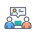 Icon for Personal Meetings Royalty Free Stock Photo