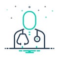 Mix icon for Physician, doctor and therapist