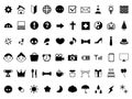 Icon pictogram set Royalty Free Stock Photo