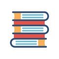 Icon for Piled Books Royalty Free Stock Photo