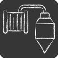 Icon Plumb. related to Carpentry symbol. chalk Style. simple design editable. simple illustration