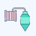 Icon Plumb. related to Carpentry symbol. doodle style. simple design editable. simple illustration