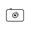 Icon pocket digital camera vector Royalty Free Stock Photo