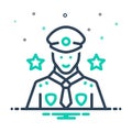 Mix icon for Police, enforcement and profession