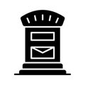 An icon of postal box, mail box vector design, postbox icon