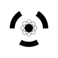 Icon power molecular vector molecule nuclear atom