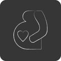 Icon Pregnancy. related to Family symbol. simple design editable. simple illustration