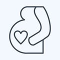 Icon Pregnancy. related to Family symbol. simple design editable. simple illustration