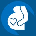 Icon Pregnancy. related to Family symbol. simple design editable. simple illustration