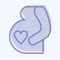 Icon Pregnancy. related to Family symbol. simple design editable. simple illustration