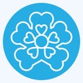 Icon Primrose. related to Flowers symbol. blue eyes style. simple design editable. simple illustration