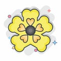 Icon Primrose. related to Flowers symbol. comic style. simple design editable. simple illustration