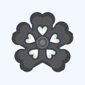 Icon Primrose. related to Flowers symbol. doodle style. simple design editable. simple illustration