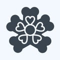 Icon Primrose. related to Flowers symbol. glyph style. simple design editable. simple illustration