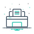 mix icon for Printer, publisher and compositor