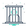 Mix icon for Prisoner, captive and jailbird