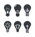 Icon process of generating ideas to solve problems, birth of the Royalty Free Stock Photo