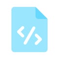 Icon of programming file in editable style, ready to use vector