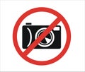 Icon prohibiting photography