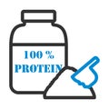 Icon Of Protein Conteiner Royalty Free Stock Photo