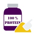 Icon Of Protein Conteiner Royalty Free Stock Photo