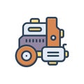 Color illustration icon for Pumps, electric and machine