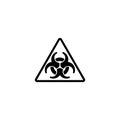 icon. Radiation hazard symbol sign