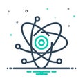 Mix icon for React, chemistry and circle