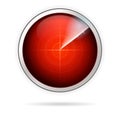 Icon for red radar Royalty Free Stock Photo