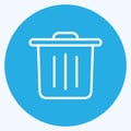 Icon Reduces Waste. suitable for education symbol. blue eyes style. simple design editable. design template vector. simple