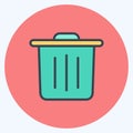 Icon Reduces Waste. suitable for education symbol. color mate style. simple design editable. design template vector. simple