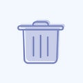 Icon Reduces Waste. suitable for education symbol. two tone style. simple design editable. design template vector. simple