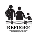 Refugee icon symbol