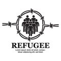 Refugee icon symbol