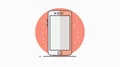 Mobile Phone Internet Access Icon for Web Usage, Online Navigation Concept Royalty Free Stock Photo