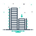 Mix icon for Relatively, building and architecture