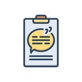 Color illustration icon for Remarkable, noticeable and ention
