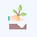 Icon Replant. related to Environment symbol. flat style. simple illustration. conservation. earth. clean