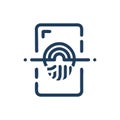 Icon of Biometric Technology for Security