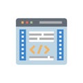 Code Editor Interface Icon Design Royalty Free Stock Photo