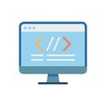 Coding Screen Icon for Development