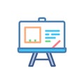 Digital Whiteboard Icon for Classroom Activities Royalty Free Stock Photo