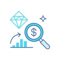 Key Brand Valuation Icon Royalty Free Stock Photo