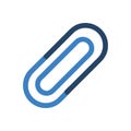 Icon Representing Paper Clips Royalty Free Stock Photo
